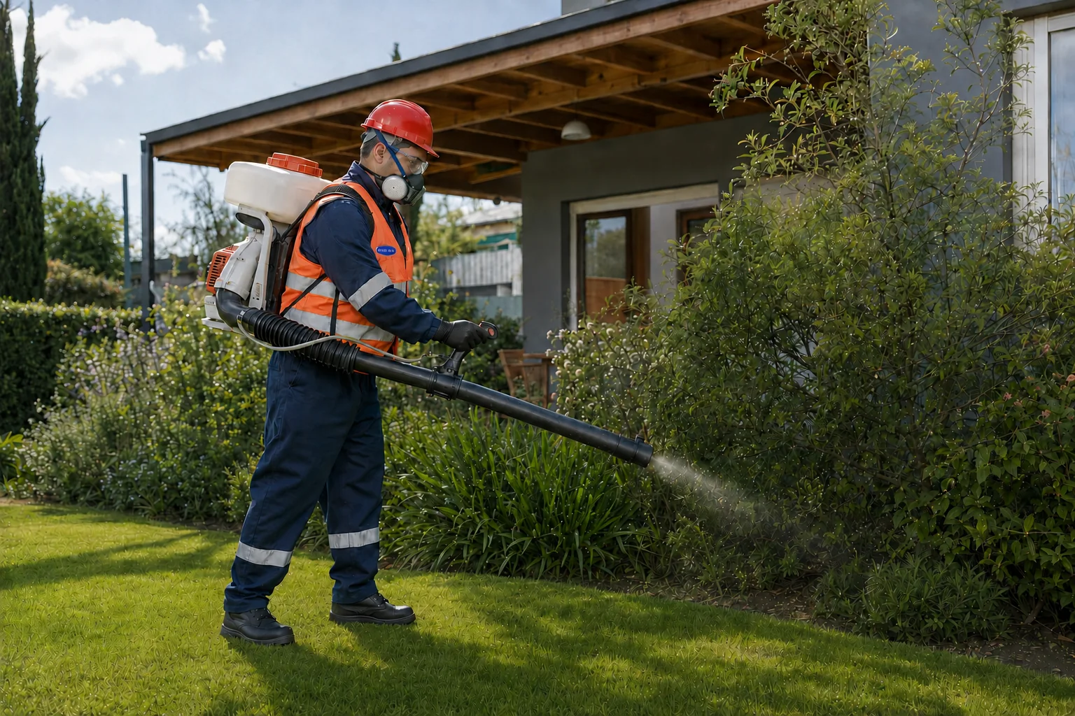 Servicio O.FRE.SER en un entorno residencial y exterior