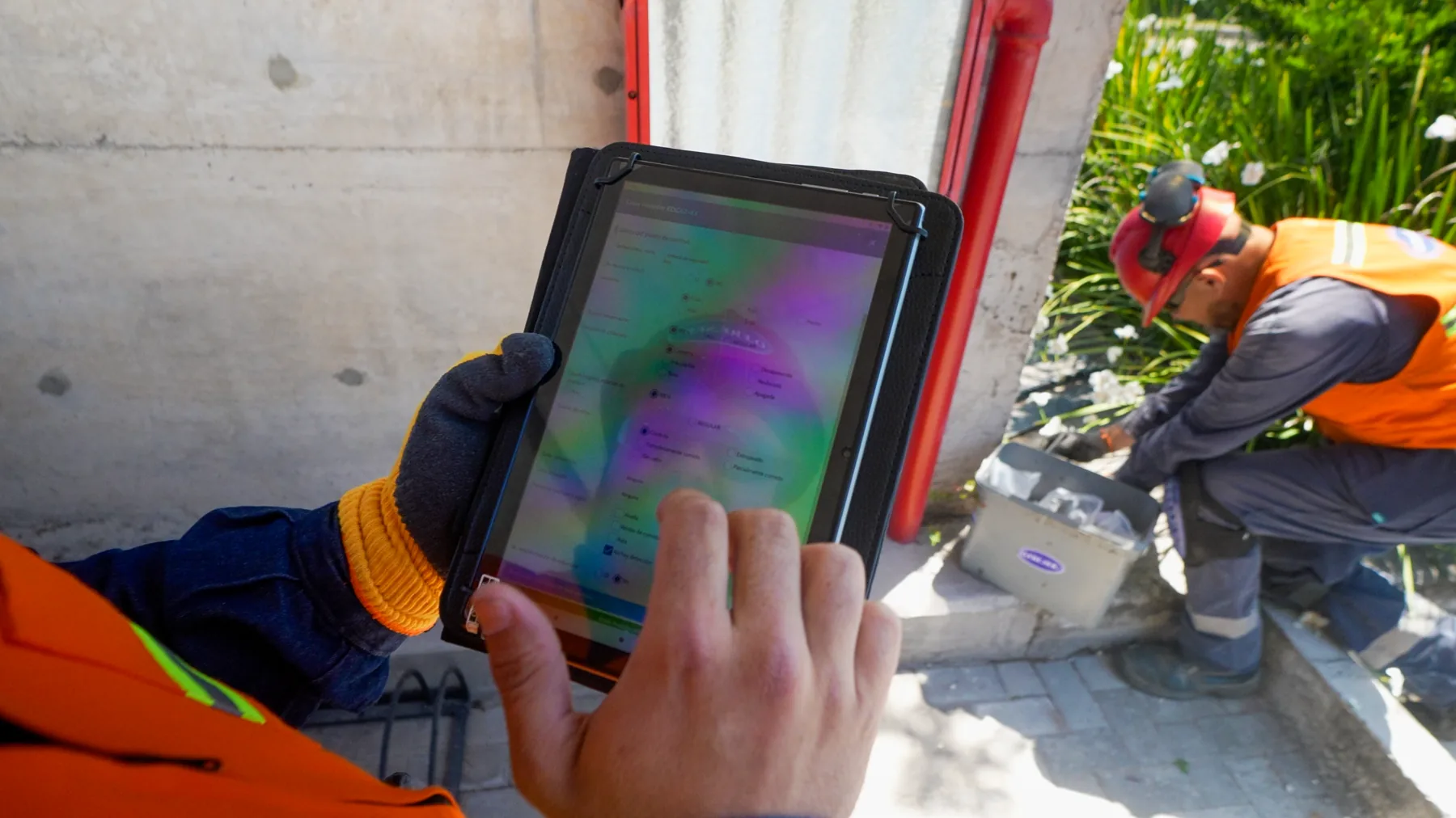 Registro digital de hallazgos durante un servicio de O.FRE.SER